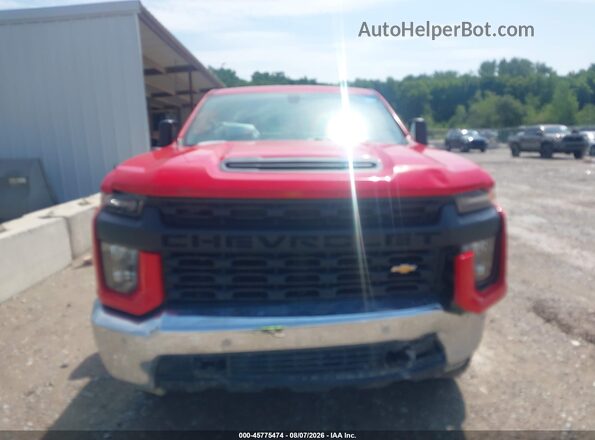 1GC2WLE7XMF248032 2021 CHEVROLET SILVERADO Red Вид щитка приладів