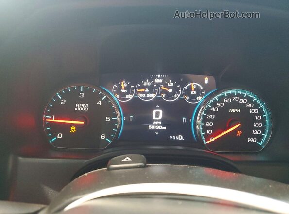1GC3KYCG2HZ339400 2017 CHEVROLET SILVERADO Black Widok zestawu wskaźników