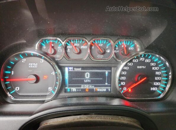 1GC4K1E89GF275907 2016 CHEVROLET SILVERADO Blue Սարքավորումների վահանակի տեսք