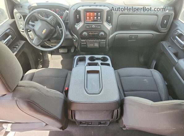 1GC4KME79SF366290 2025 CHEVROLET SILVERADO White Widok deski rozdzielczej