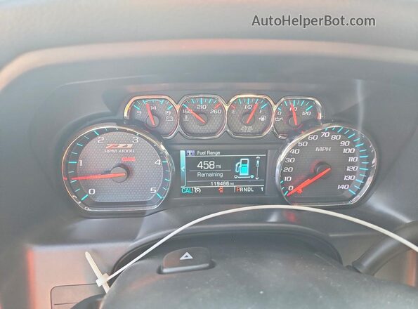 1GC4KXCYXKF250044 2019 CHEVROLET SILVERADO Black ხელსაწყოთა პანელის ხედი