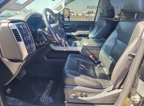 1GC4KXCYXKF250044 2019 CHEVROLET SILVERADO Black წინა სალონის ხედი