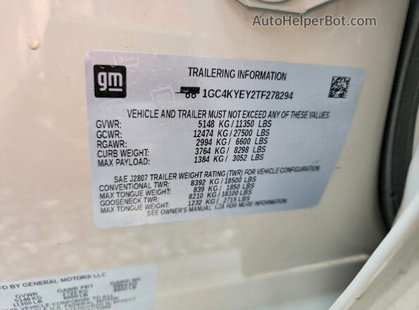 1GC4KYEY2TF278294 2026 CHEVROLET SILVERADO Белый Вид подкапотного пространства