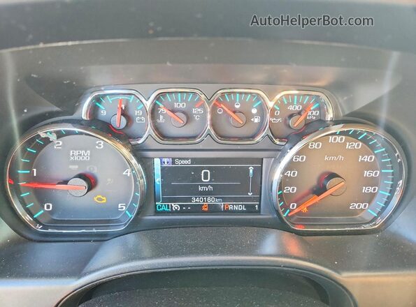1GC4KZCY1HF126667 2017 CHEVROLET SILVERADO White Vista del cuadro de instrumentos