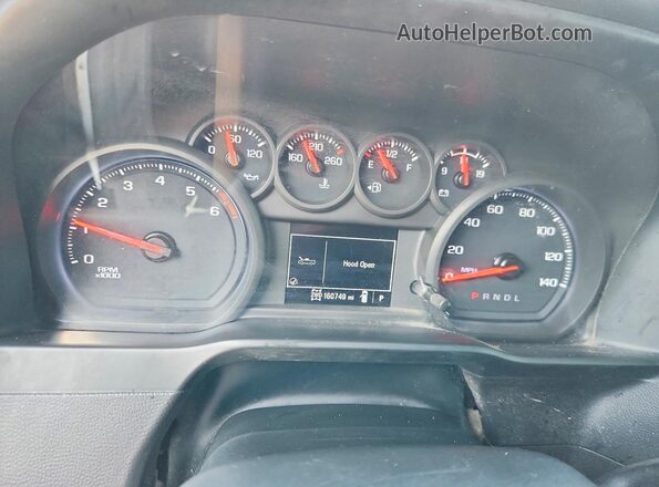 1GC4YLE78MF165458 2021 CHEVROLET SILVERADO White Vista del cuadro de instrumentos