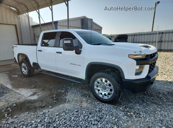 1GC4YLE78MF165458 2021 CHEVROLET SILVERADO White Vista de la etiqueta del VIN