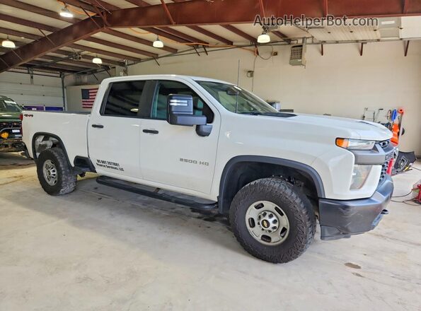 1GC4YLE7XLF110346 2020 CHEVROLET SILVERADO Белый Передняя правая четверть