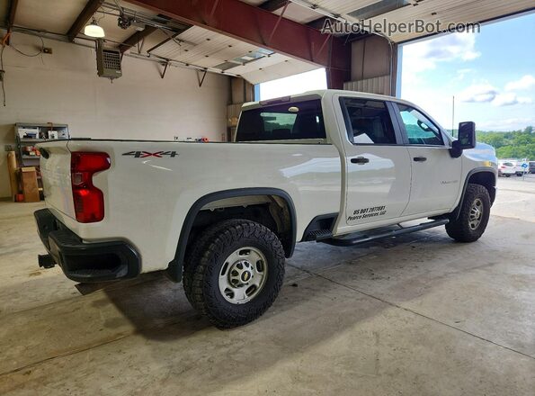 1GC4YLE7XLF110346 2020 CHEVROLET SILVERADO Белый Задняя правая четверть