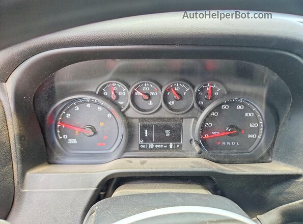 1GC4YME76LF274232 2020 CHEVROLET SILVERADO Угольный Вид щитка приборов