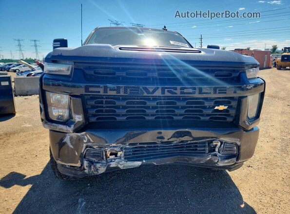 1GC4YME7XMF161238 2021 CHEVROLET SILVERADO Black Front view
