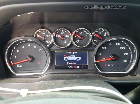 1GC4YNE73LF277465 2020 CHEVROLET SILVERADO Blue Widok zestawu wskaźników