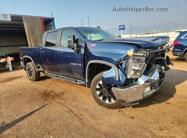 1GC4YNE75LF207868 2020 CHEVROLET SILVERADO Blue Delantero derecho