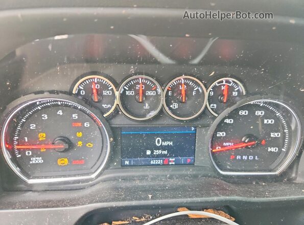 1GC4YNE76NF259321 2022 CHEVROLET SILVERADO Gray ხელსაწყოთა პანელის ხედი
