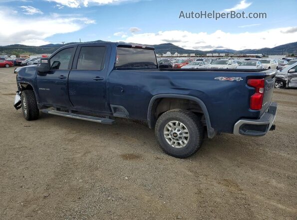 1GC4YNE78MF126008 2021 CHEVROLET SILVERADO Blue Trasero izquierdo