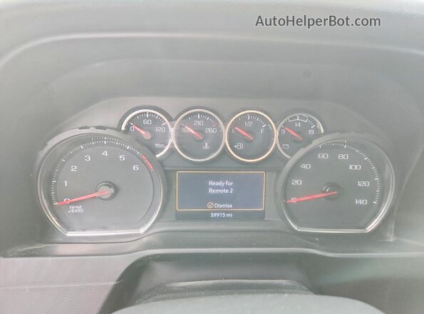 1GC4YNE78MF283554 2021 CHEVROLET SILVERADO White Widok zestawu wskaźników