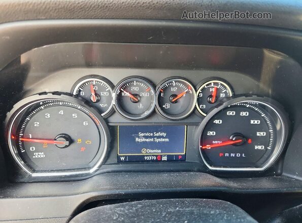 1GC4YNE7XMF248000 2021 CHEVROLET SILVERADO White Widok zestawu wskaźników