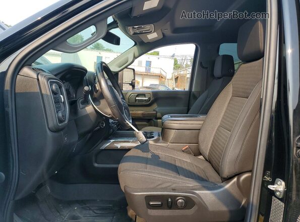 1GC4YNEY2LF332934 2020 CHEVROLET SILVERADO Black Вид салону спереду