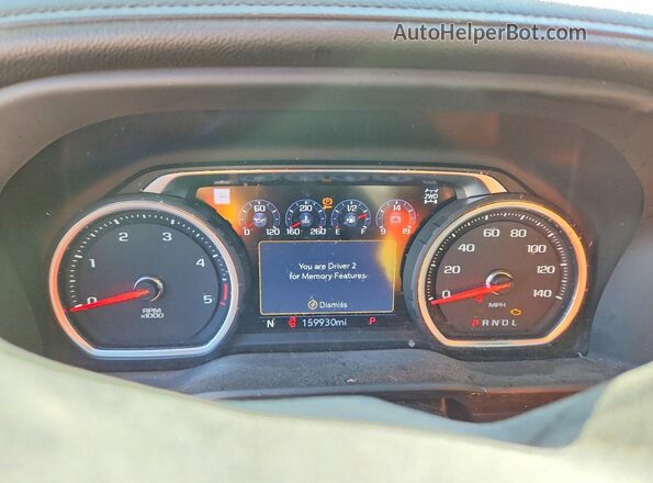 1GC4YPEY3NF353693 2022 CHEVROLET SILVERADO Черный Вид щитка приборов