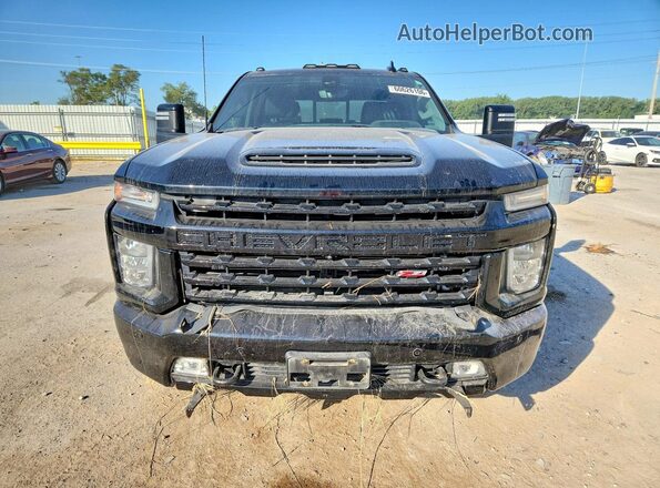 1GC4YPEY3NF353693 2022 CHEVROLET SILVERADO Черный Вид спереди
