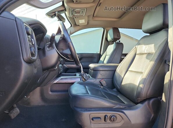1GC4YPEY3NF353693 2022 CHEVROLET SILVERADO Черный Вид салона спереди