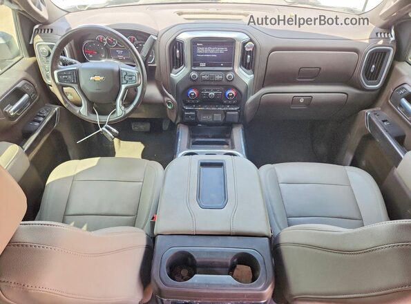1GC4YPEY6MF230775 2021 CHEVROLET SILVERADO Белый Вид панели приборов