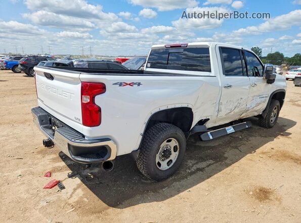 1GC4YPEY6MF230775 2021 CHEVROLET SILVERADO Белый Задняя правая четверть