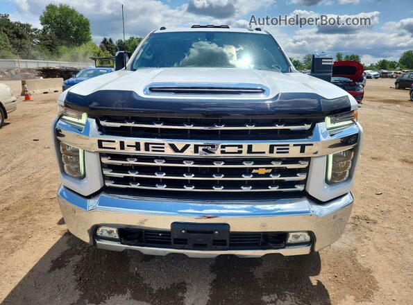 1GC4YPEY6MF230775 2021 CHEVROLET SILVERADO Белый Вид спереди
