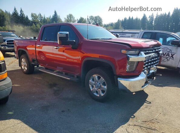 1GC4YPEY7LF130294 2020 CHEVROLET SILVERADO Red წინა მარჯვენა