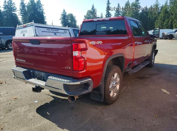 1GC4YPEY7LF130294 2020 CHEVROLET SILVERADO Red უკანა მარჯვენა