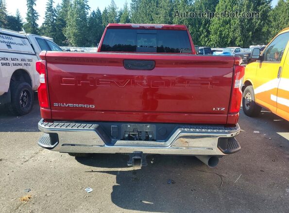 1GC4YPEY7LF130294 2020 CHEVROLET SILVERADO Red უკანა ხედი