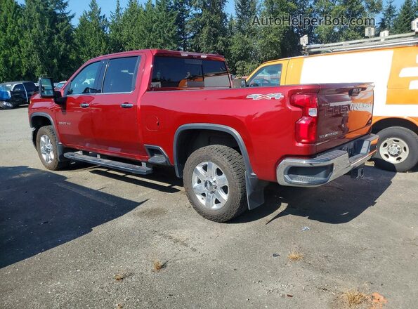 1GC4YPEY7LF130294 2020 CHEVROLET SILVERADO Red უკანა მარცხენა