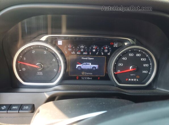 1GC4YPEY7LF130294 2020 CHEVROLET SILVERADO Red ხელსაწყოთა პანელის ხედი