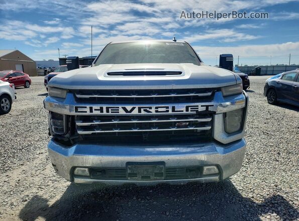 1GC4YPEY7MF117739 2021 CHEVROLET SILVERADO Silver Widok z przodu