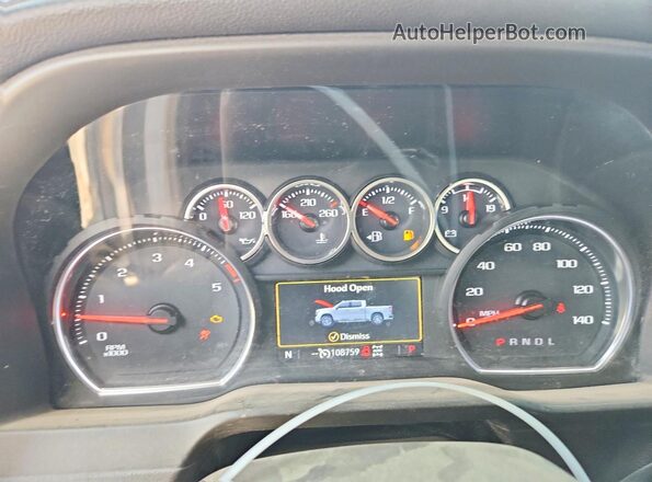 1GC4YPEY7MF117739 2021 CHEVROLET SILVERADO Silver Widok zestawu wskaźników