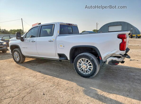 1GC4YREY0MF159407 2021 CHEVROLET SILVERADO White Trasero izquierdo
