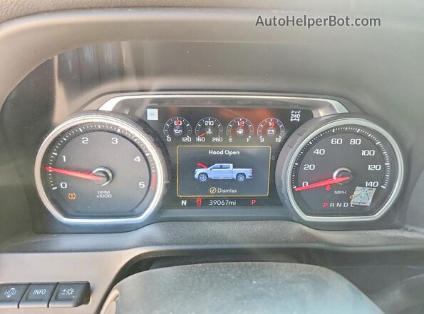 1GC4YREY2LF170441 2020 CHEVROLET SILVERADO Black Вид щитка приладів
