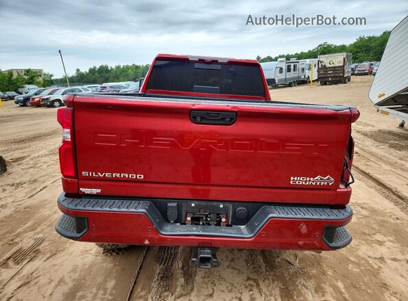 1GC4YREY3MF188528 2021 CHEVROLET SILVERADO Burgundy Вид ззаду