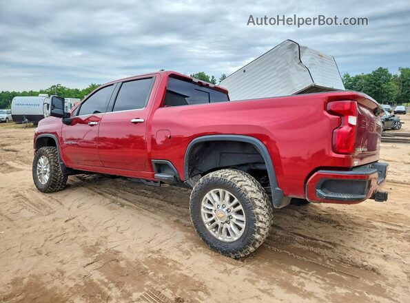 1GC4YREY3MF188528 2021 CHEVROLET SILVERADO Burgundy Задня ліва чверть