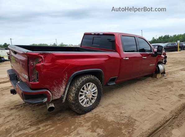 1GC4YREY3MF188528 2021 CHEVROLET SILVERADO Burgundy Задня права чверть