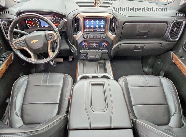 1GC4YREY3MF188528 2021 CHEVROLET SILVERADO Burgundy Вид панелі приладів