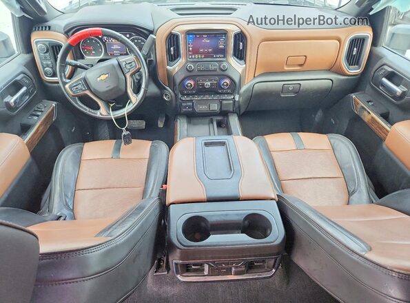 1GC4YREYXLF252966 2020 CHEVROLET SILVERADO White Widok deski rozdzielczej