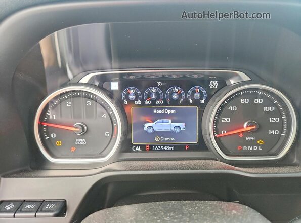 1GC4YREYXLF252966 2020 CHEVROLET SILVERADO White Widok zestawu wskaźników