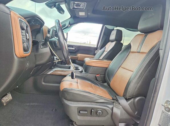 1GC4YREYXLF252966 2020 CHEVROLET SILVERADO White Widok wnętrza z przodu