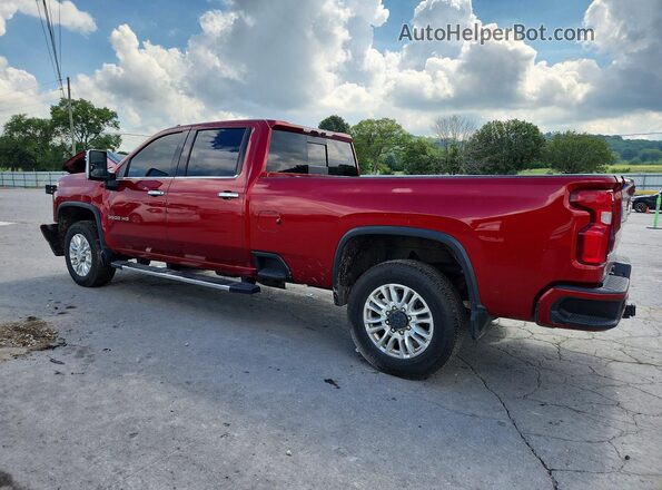 1GC4YVEY7NF243587 2022 CHEVROLET SILVERADO Бордовый Задняя левая четверть