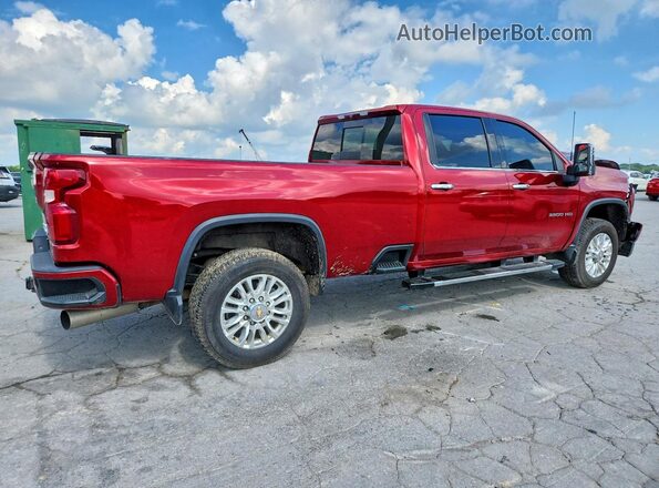 1GC4YVEY7NF243587 2022 CHEVROLET SILVERADO Бордовый Задняя правая четверть