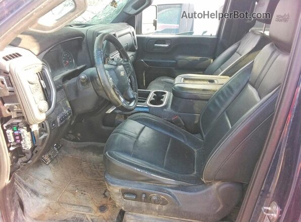 1GC4YVEY9NF117604 2022 CHEVROLET SILVERADO Blue Widok wnętrza z przodu