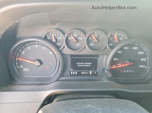 1GC5ALE73SF115122 2025 CHEVROLET SILVERADO White Вид щитка приладів