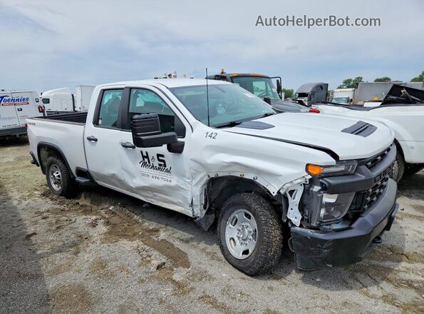 1GC5YLE72NF322830 2022 CHEVROLET SILVERADO Белый Передняя правая четверть