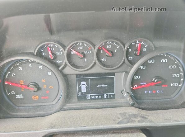 1GC5YLE72NF322830 2022 CHEVROLET SILVERADO Белый Вид щитка приборов