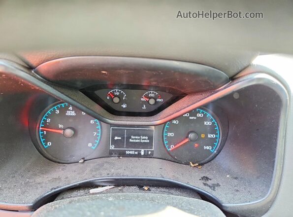 1GCGSBEA1K1120862 2019 CHEVROLET COLORADO White Вид щитка приладів